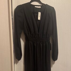 Petal & Pup Black Long Sleeve Dress